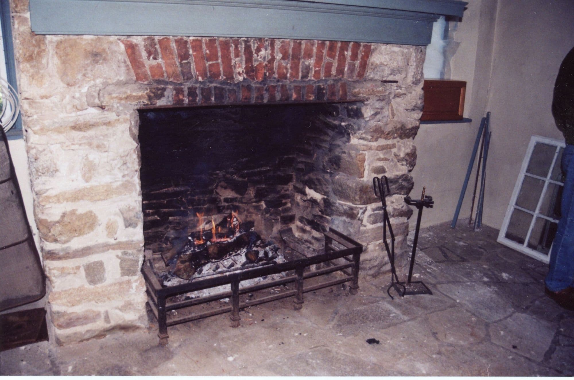 Original fireplace in the Miller's House